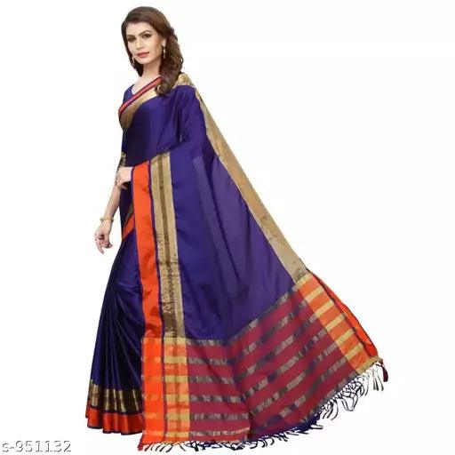 Stunning Cotton Printed Saree - Springkart 