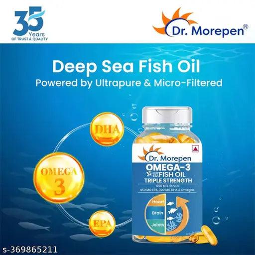 Dr. Morepen Multivitamin Women and Deep Sea Fish Oil Triple Strength 1250mg (Combo Pack)