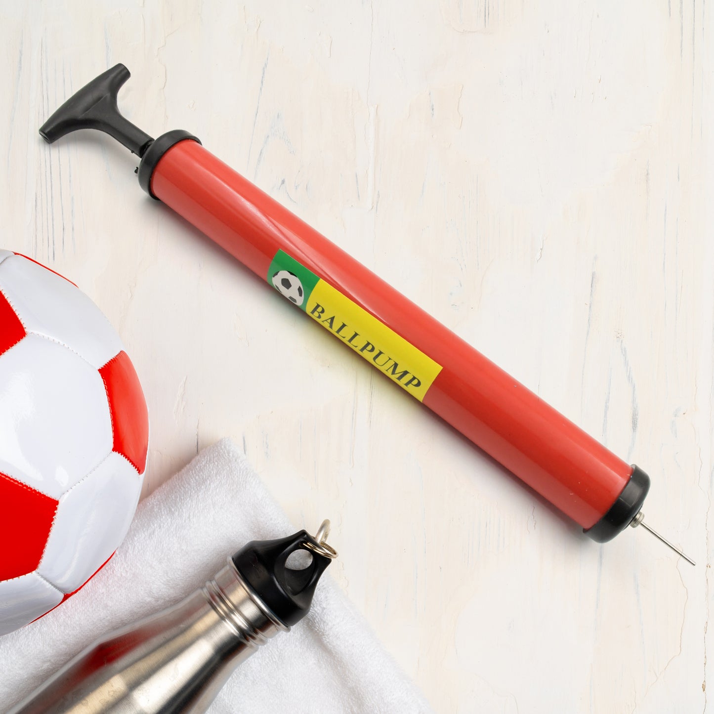 Inflator Air Ball Pump Soft Bouncing Ball Development Kids Toy Sports Plastic Pump For Soccer Basketball Football Volleyball Ball (24 Cm 33.5 Cm) - Springkart 