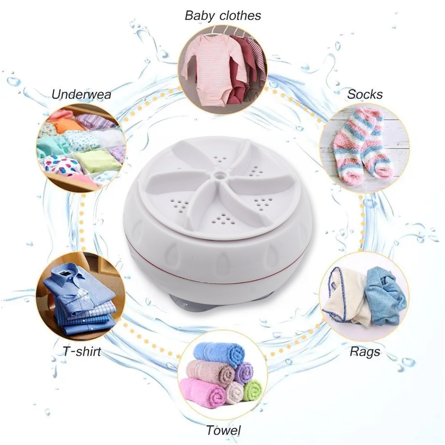 6152 Usb Turbine Wash Used While Washing Cloths In All Kinds Of Places Mostly Household Bathrooms. - Springkart 