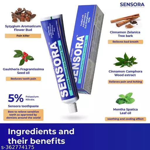 Herbal Sensitivity Relief Toothpaste with Rapid Relief Formula for Sensitive Teeth|Pack of 3 - Springkart 