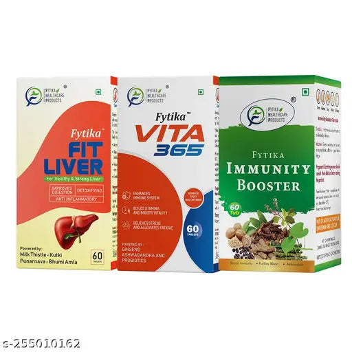 Fit Liver + Vita 365 + Immunity Booster (Pack of 3) - Springkart 