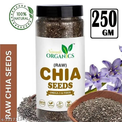 Raw chia seeds for Weight Loss ,High in Calcium Good Source of omg-3 (250gm) - Springkart 