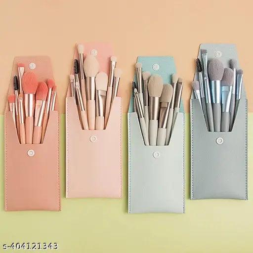 Makeup Brushes - 8pcs with Travel Kit