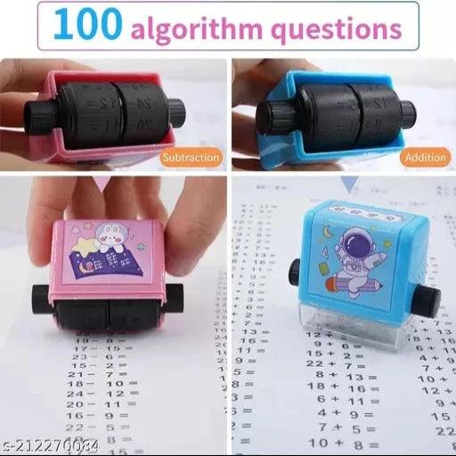 Smart Math Roller Stamp Number Rolling Stamp Addition and Subtraction - Springkart 