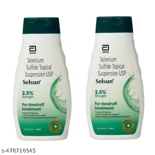 Abbott Selsun Suspension Anti Dandruff Shampoo 120ml ( Pack of 2 ) Limited Stock