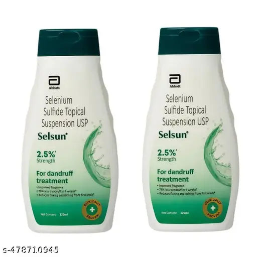 Abbott Selsun Suspension Anti Dandruff Shampoo 120ml ( Pack of 2 )
