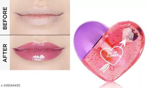 Lipgloss Moisturizing Lip Gloss Tint For Chapped Lips In Cute Heart Shaped Packaging - PACK OF 4 - Springkart 