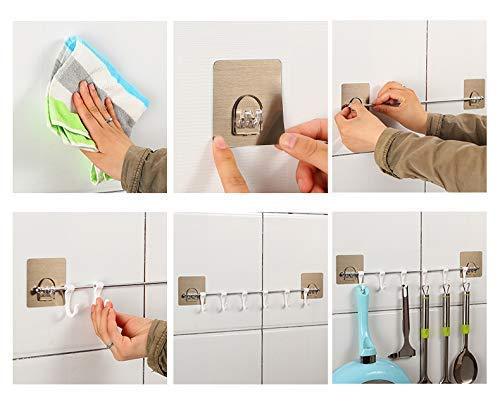 1354 Plastic Sticker Self Adhesive Multipurpose Hanger Hooks - Springkart 