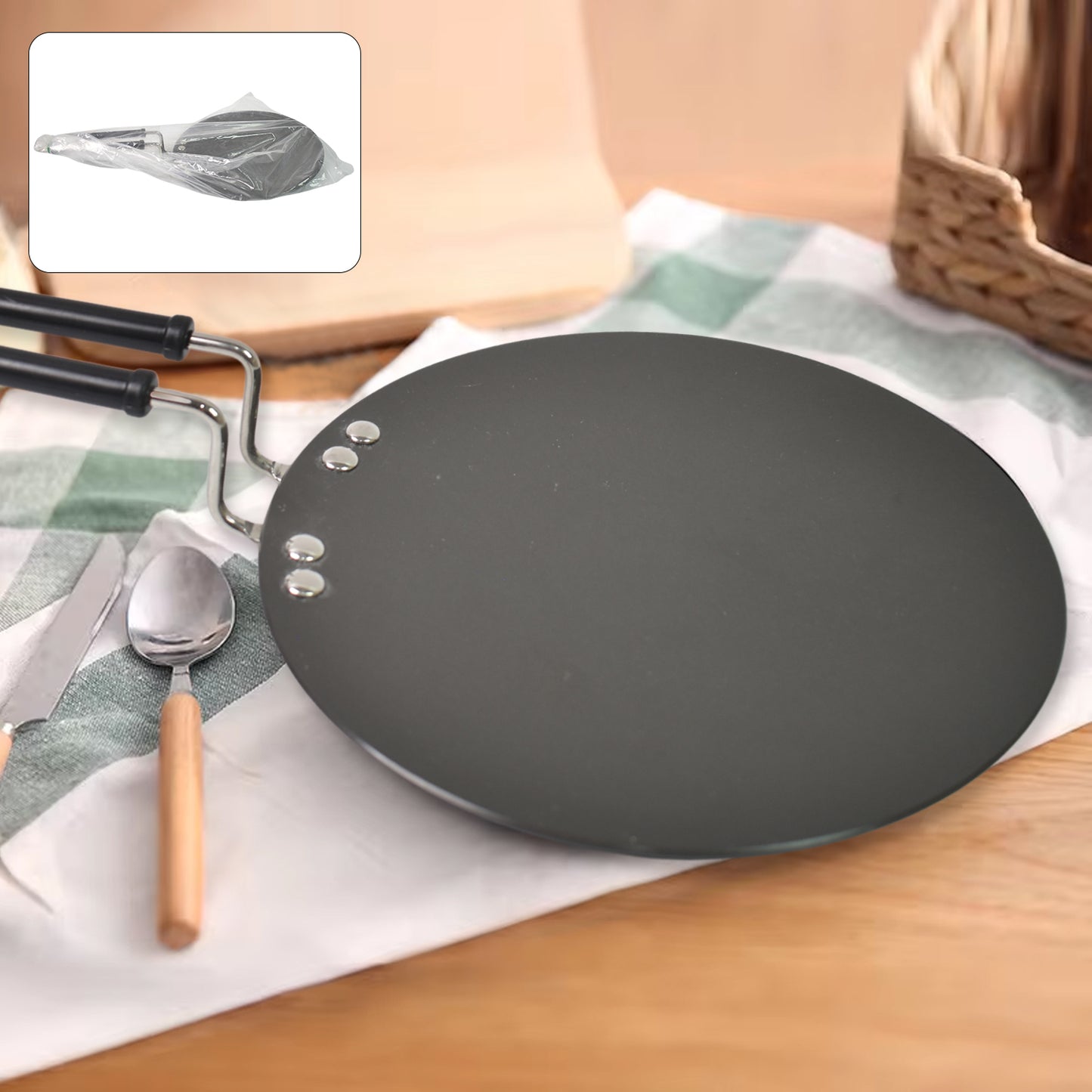 Multi Purpose Aluminium Roti Tawa (9 Inch) - Springkart 