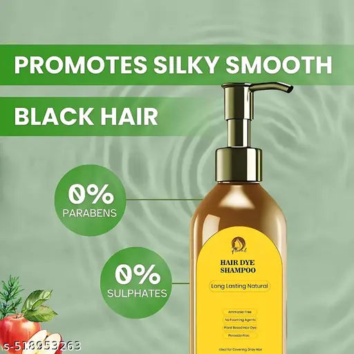 Long Lasting Natural Hair Dye Shampoo Hair Dye Shampoo || black hair dye shampoo || Strengthnes And Revitalizes Hair Hair Dye Shampoo Long Lasting Natural Hair Dye Shampoo Permanent Black Hair Shampoo Natural Fast Hair Dye Plant Essence Black Hair Dye Sha