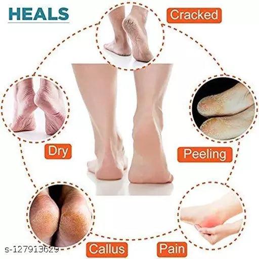 Silicon Socks Heel for Crack Spa Gel Socks for Women and Men Moisturizing Natural Oil and Vitamin E - Repair Dry Cracked Feet - Springkart 