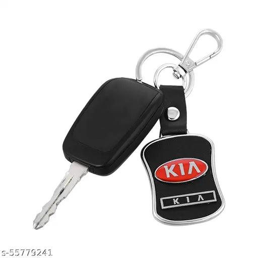 Alexus LEATHERITE BLACK Locking Key Chain - Springkart 