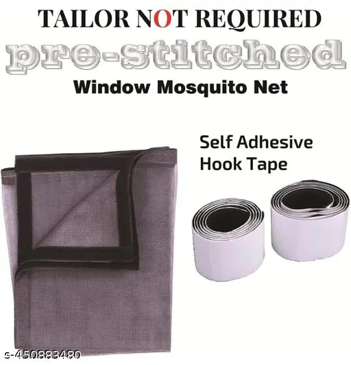 Polyester 3X4 Window Mosquito Net (White, Frame Hung)