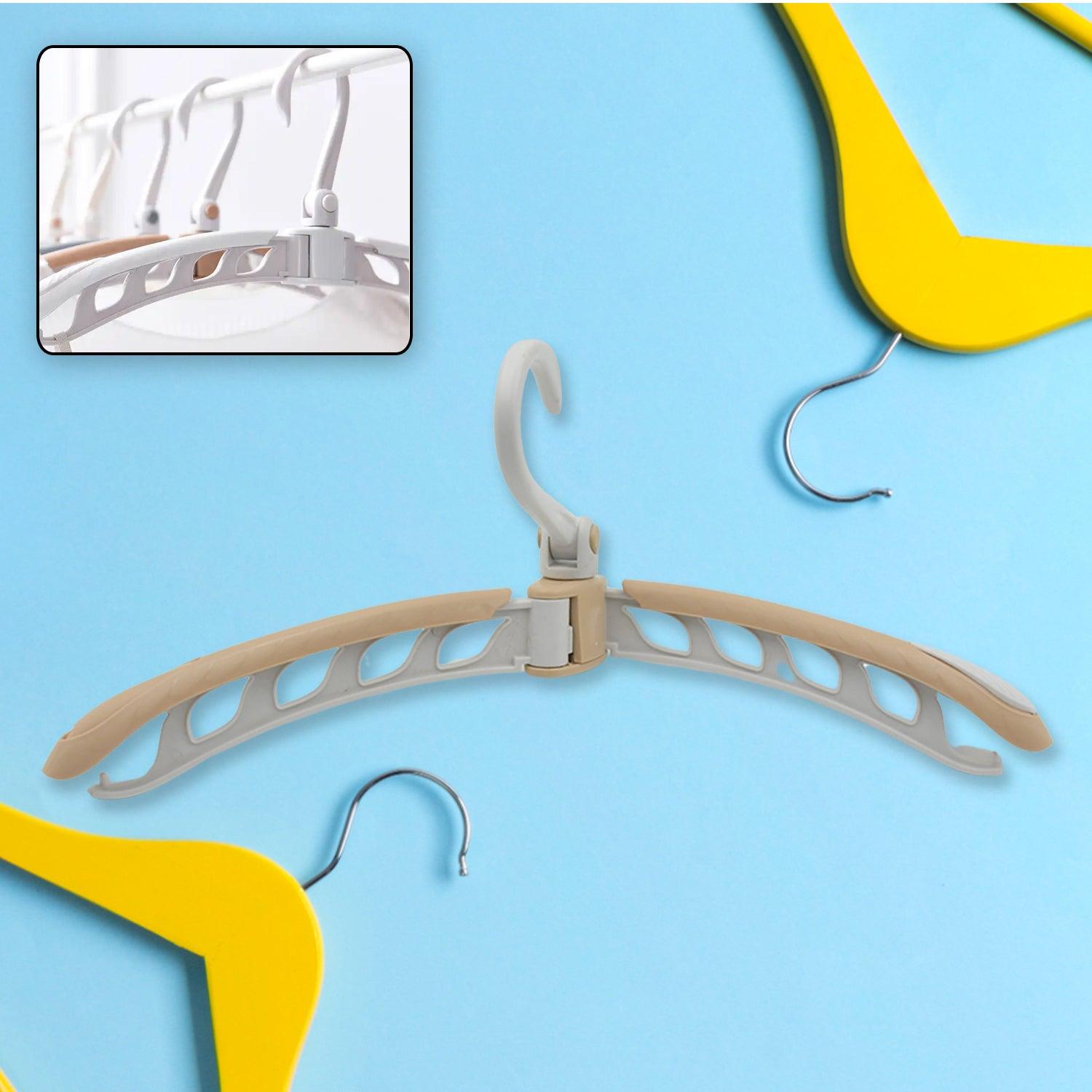 0279 Portable Folding 360 Degree Rotating Clothes Hangers Travel Foldable Adjustable Accessories Foldable Clothes Hangers Drying Rack For Travel (1 Pc) - Springkart 