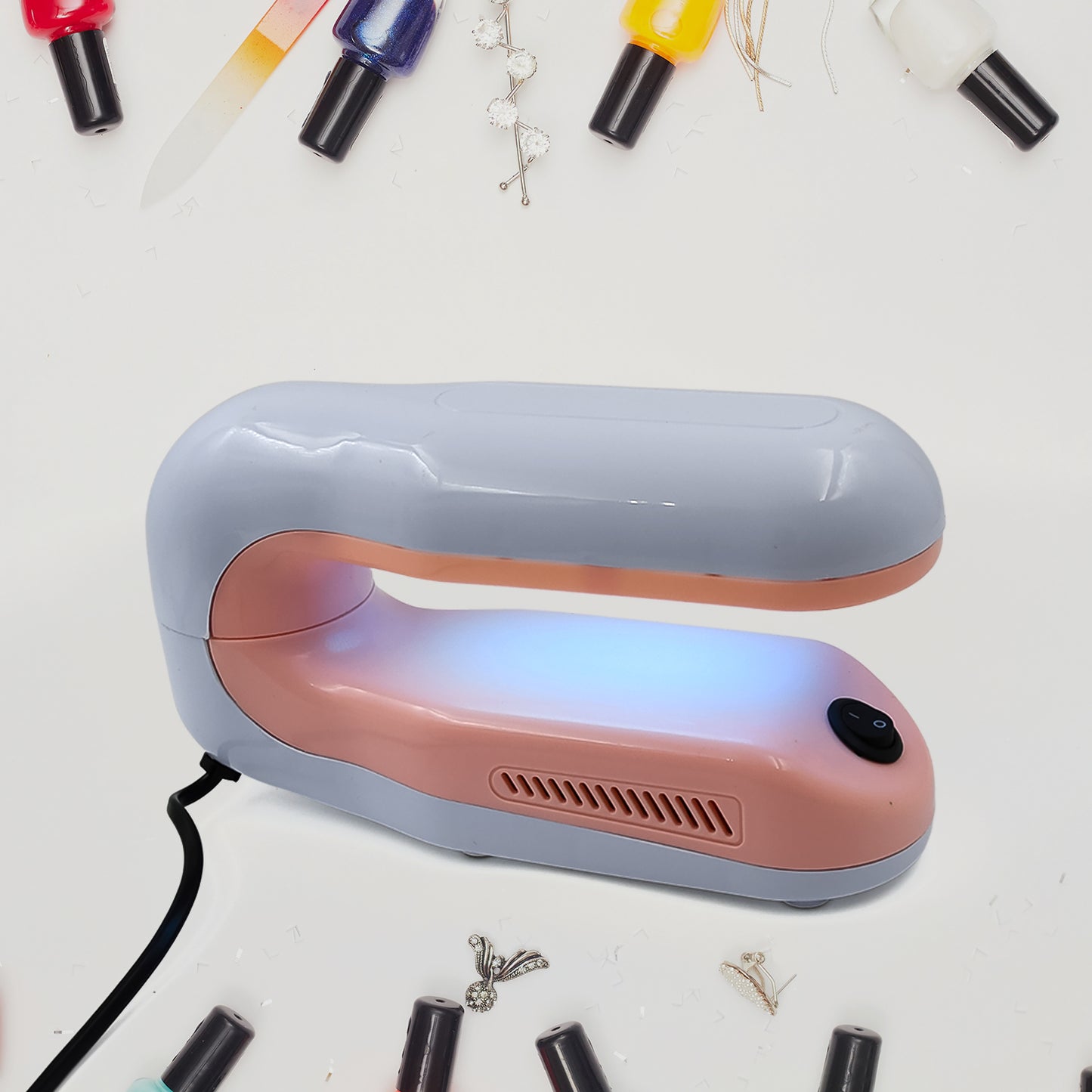 Professional Nail Art Nails Gel Uv Lamp Support 360-degree Rotation (1 Pc) - Springkart 
