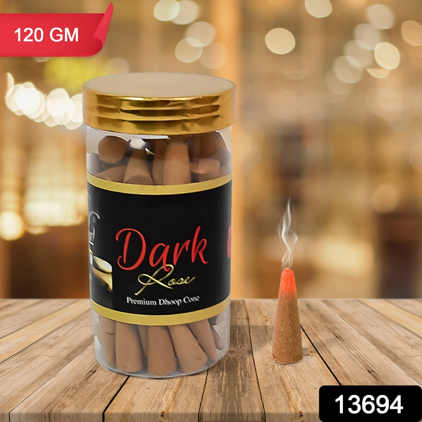 Dark Rose Dhoop Cones Premium Dark Rose Dhoop (120 Gm.) - Springkart 