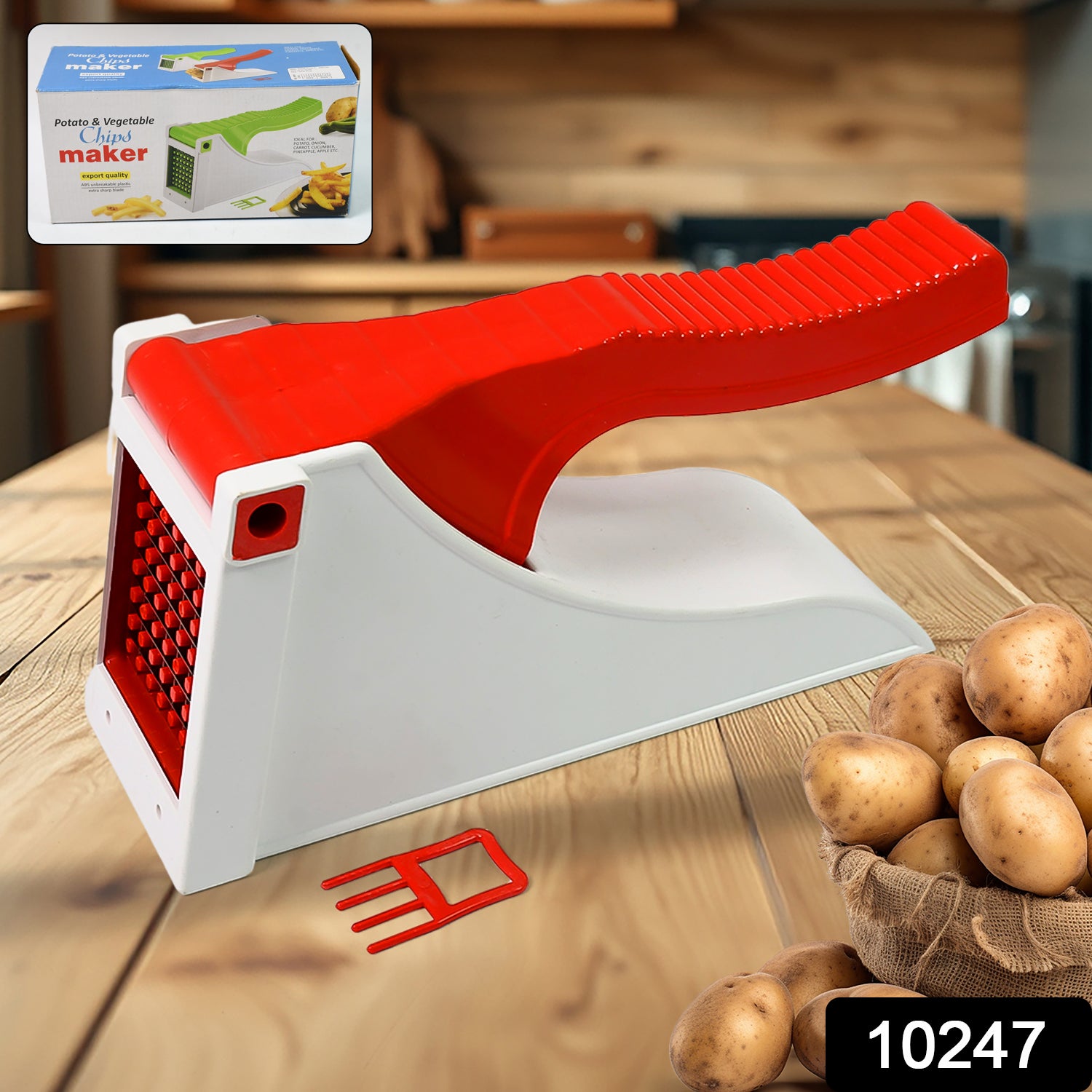 Plastic Potato Vegetable Chips Maker (1 Pc) - Springkart 