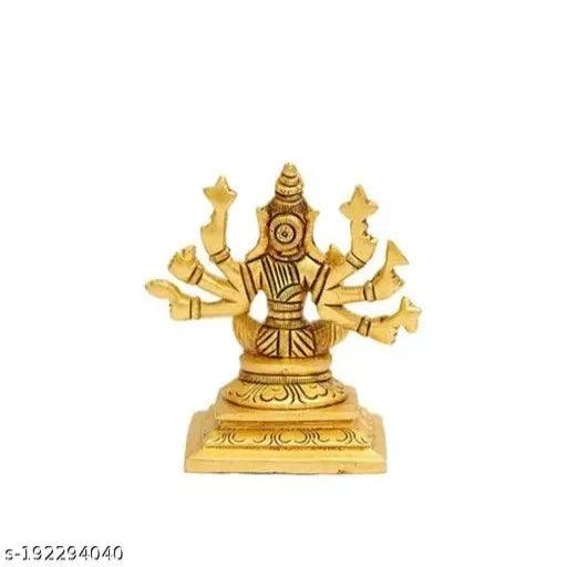 Varahi Amman 8 Handed Brass Statue (Small Size : 5x6 cm)