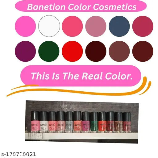 BANETION Long Stay High Glossy Matte Finish Nail paint set