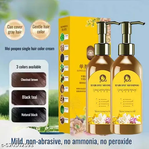 Hot Sale 49% Off笨ｨ Long Lasting Natural Hair Dye Shampoo 250ML Pack Of 2