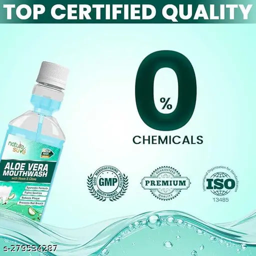 Nature Sure Aloe Vera Mouthwash with Neem and Clove for Oral Health - 1 Pack (150ml) - Springkart 