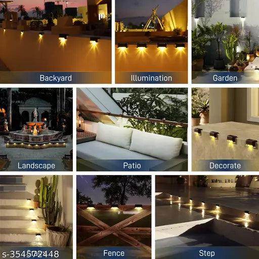 4tens Solar Deck Lights Outdoor 4 Pack Solar Waterproof LED - Springkart 