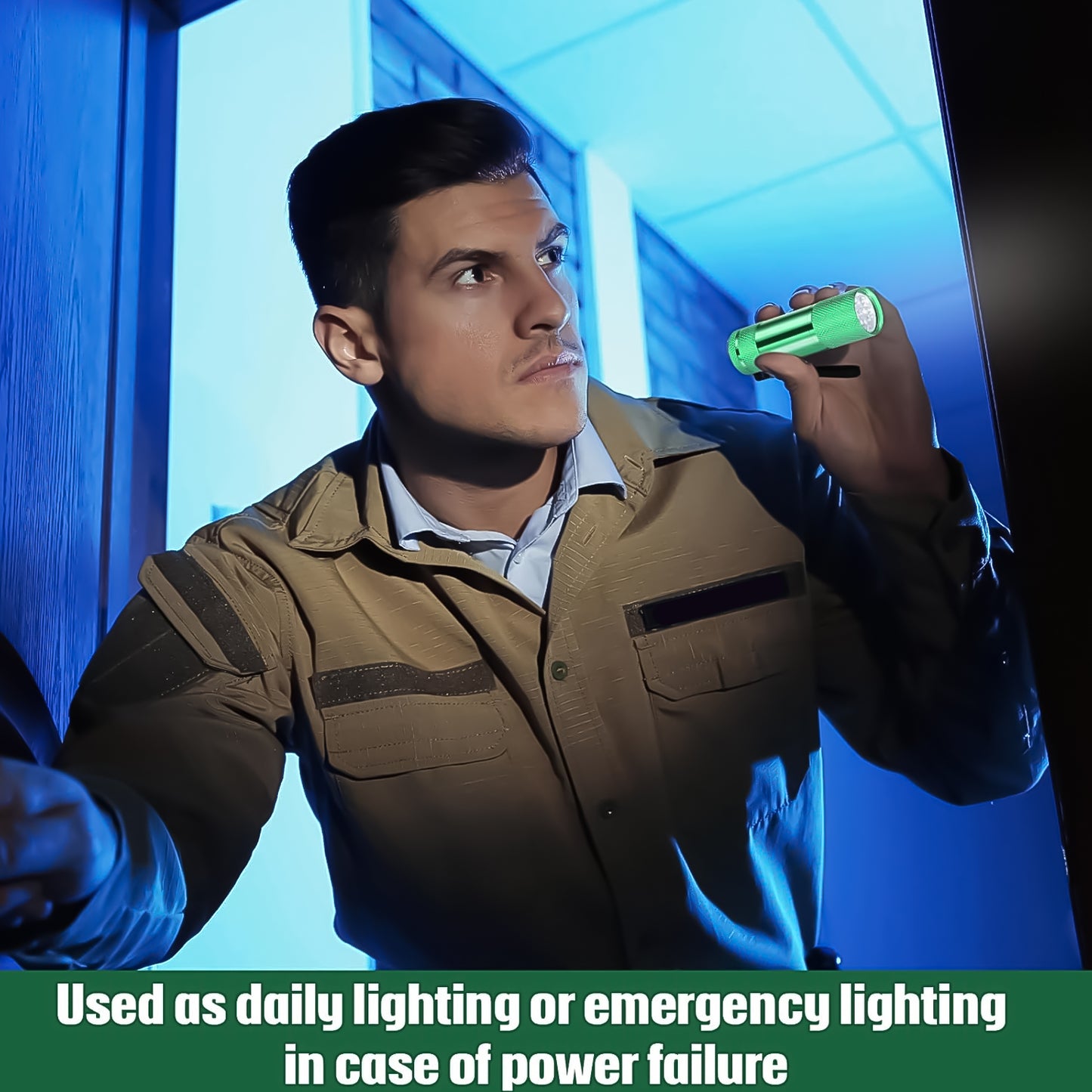 Super-bright Mini 9 Led Bulb Pocket Torches - Small Torch Flashlight For Camping Hiking Diy Travelling Outdoors And More3 Battery Operated (Battery Not Included 1 Pc) - Springkart 