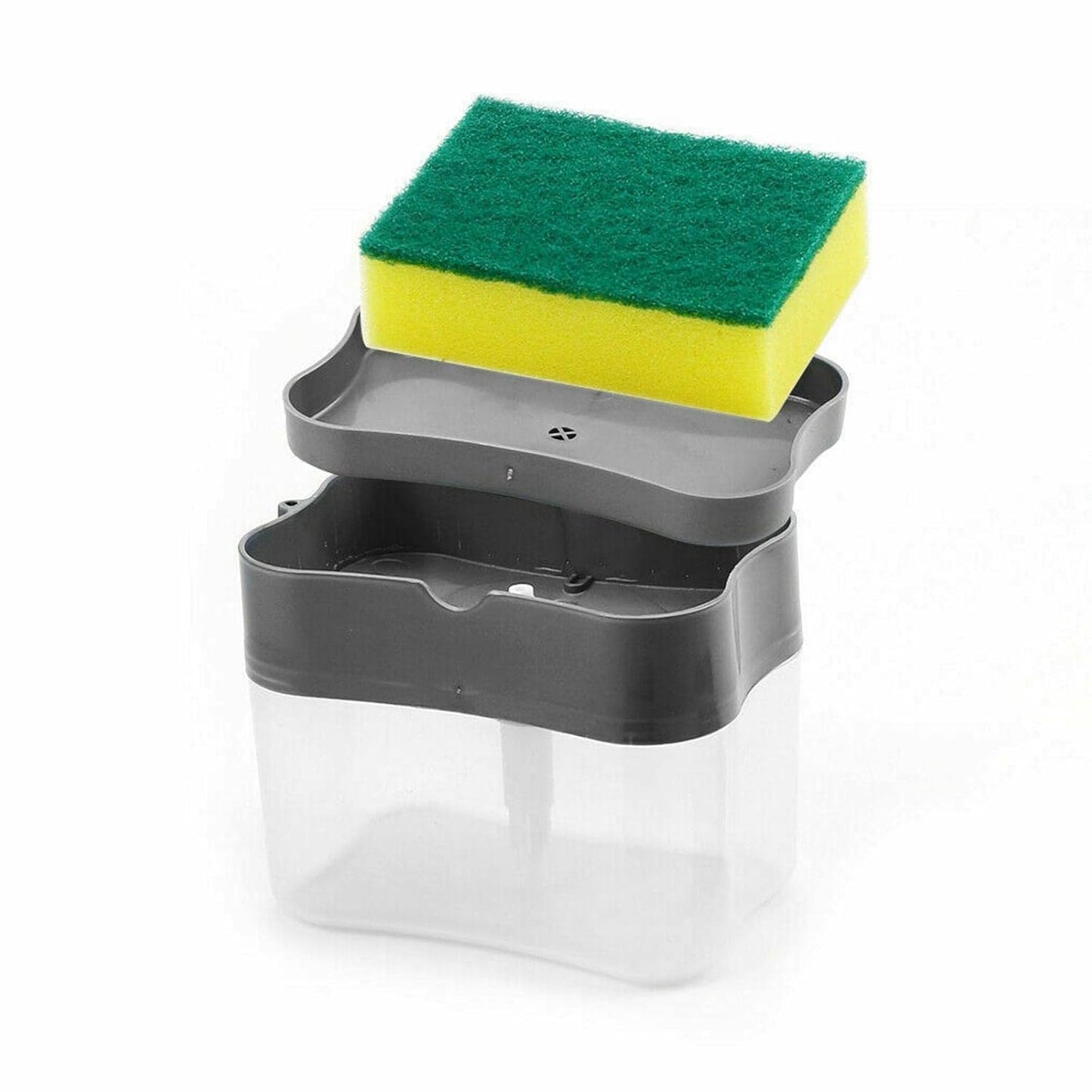 2 In 1 Soap Dispenser For Dishwasher Liquid Holder Liquid Dispenser Through Pump (1 Pc) - Springkart 