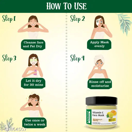 Luvyh Vitamin C face Mask 100g multani mitti face pack