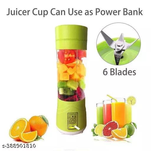 MULTI-PURPOSE PORTABLE USB ELECTRIC JUICER 6-BLADES,BLENDER MIXER CUP (380 ML) - Springkart 