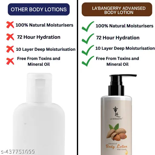 Advanced Body Lotion for Very Dry Skin- Nourishing Protect Skin from Tanning with Almond Oil And Vitamin E pack of 3- (150ml)