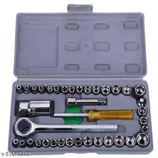 40 in 1 Screw Driver Set PCS Automobile Motorcycle Tool Box Set Socket Wrench Sleeve - Springkart 