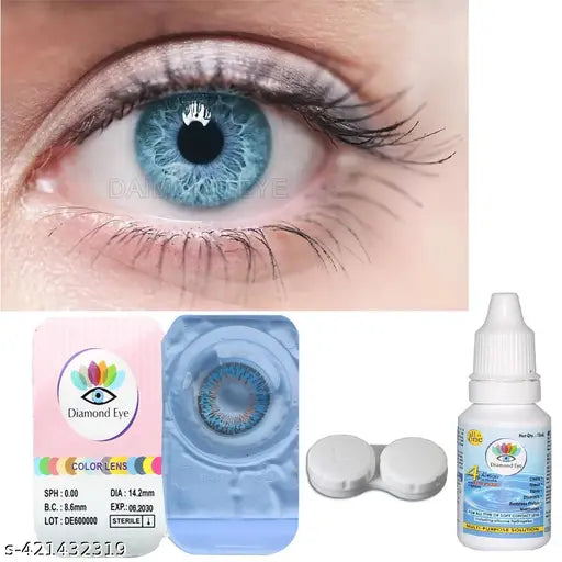 Zero Power -sky blue eye contact color lens