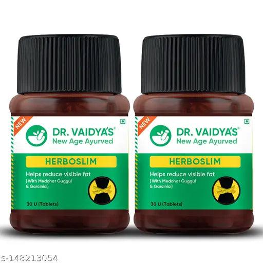 Dr. Vaidya's Weight Loss Ayurvedic Herboslim tablets Boost Immunity(30 Tablets Each) Pack of 2