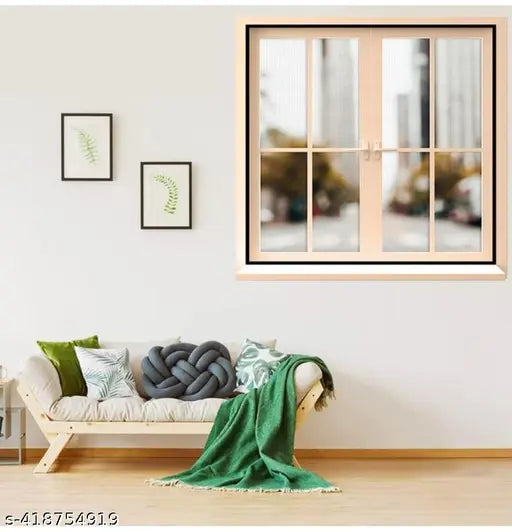 5 FEET X 6 FEET ( 60 INCH X 72 INCH ) WHITE COLOUR WINDOW MOSQUITO NET BY STAR INDIA PLUS - Springkart 