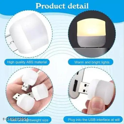 Plug in LED Night Light Mini USB LED Light (Pack of 4) - Springkart 