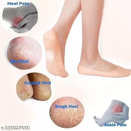 Silicone Full Length Anti Crack Foot Protector Moisturizing Socks for Foot-Care - Springkart 