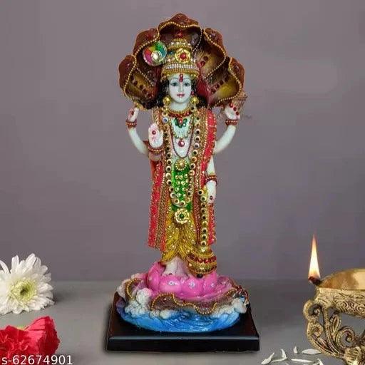 God Vishnu Statue Narayan Bhagwan Idol - Springkart 