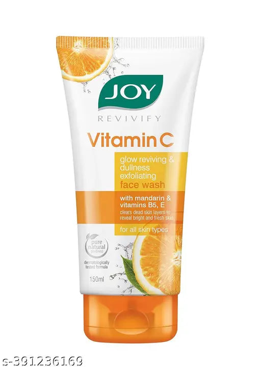 Joy Vitamin C Complete Summer Face Care Routine | Face Cream, Toner, Face Wash, Serum | For All Skin Types  (4 Items in the set)