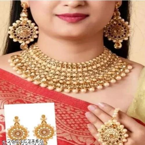 Sukkhi Necklace Set,Jewellery Set,Choker Necklace & Earrings set,Har Sat,Patwa,Jewellery - Springkart 