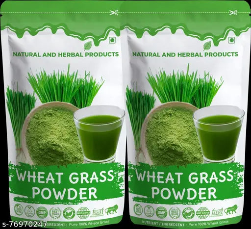 Wheatgrass Powder For Teeth | Wheat Grass Powder | Weight Loss | Skin Care-Immunity Booster - 100Gram(Pack of 2)