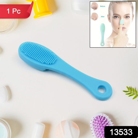 Silicone Makeup Cleaning Tool Finger Wash Face Scrubber Facial Cleansing Brush (1 Pc Mix Color) - Springkart 