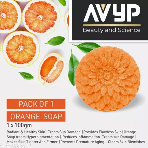 Luxury Orange Peel Soap,Natural Bathing Soap With Orange PeeL PACK OF 3