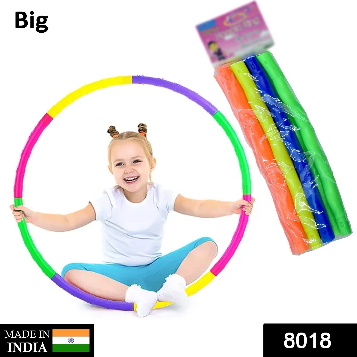 8018 Hoops Hula Interlocking Exercise Ring For Fitness With Dia Meter Boys Girls And Adults - Springkart 