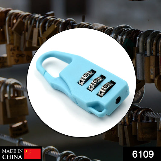 6109 3 Digit Luggage Lock And Tool Used Widely In All Security Purposes Of Luggage Items And Materials. - Springkart 