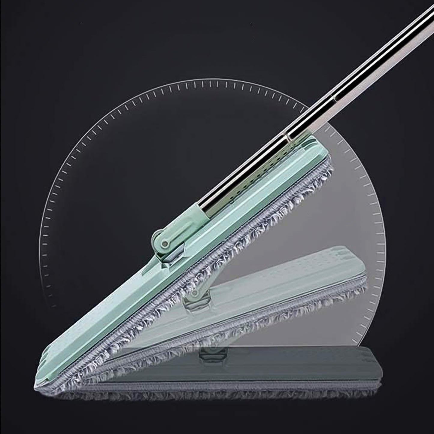 1142 Scratch Cleaning Mop With 2 In 1 Self Clean Wash Dry Hands Free Flat Mop - Springkart 