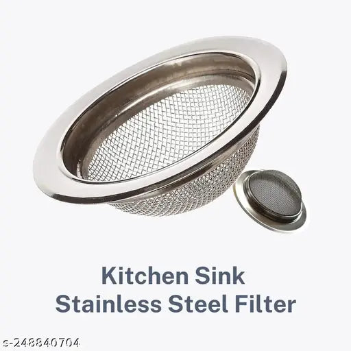 PACK OF 2  (4inch -11cms) Steel Sink Drainer/kitchen sink jali | Sink filter | Sink drainer mesh  11cm heavy quality drainer mesh ROYAL BRAND