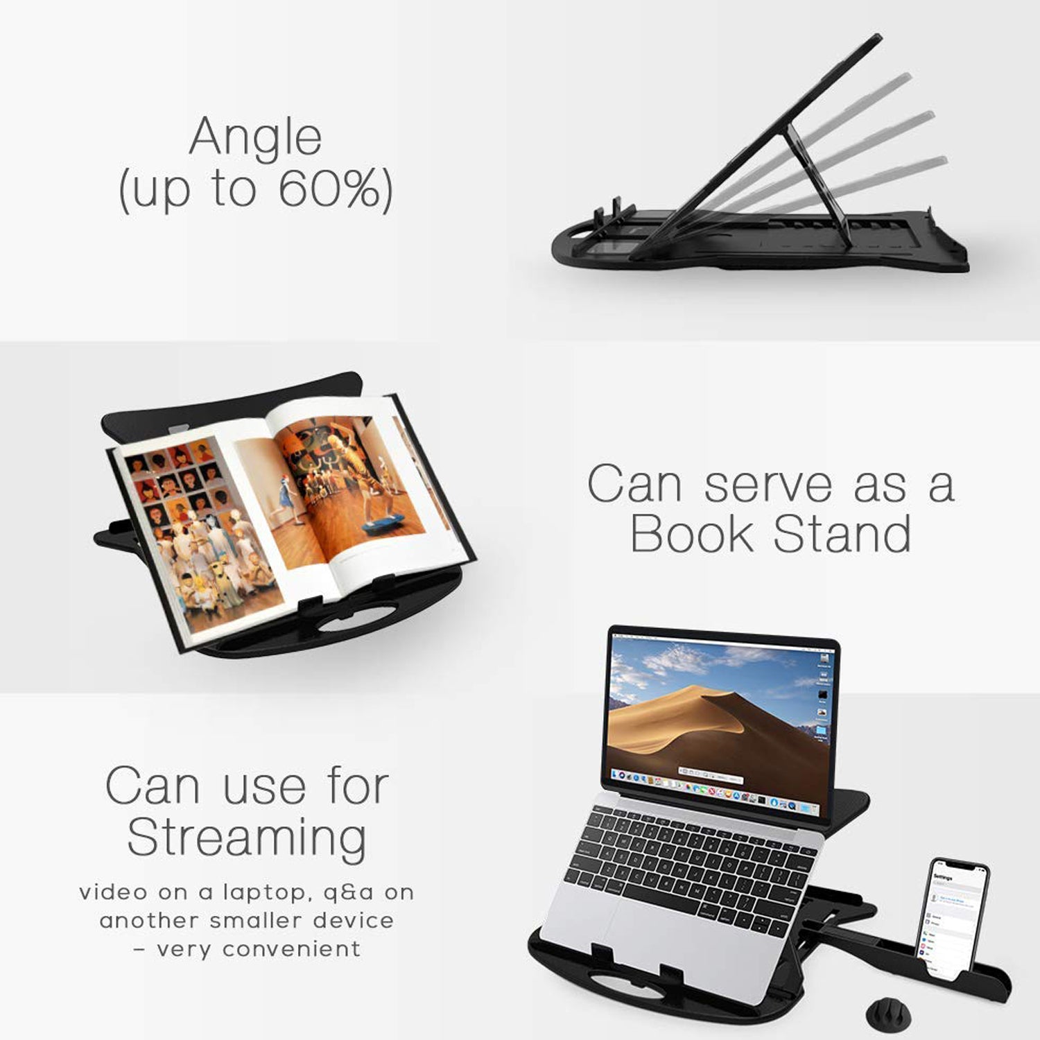 6226 Adjustable Laptop Stand Patented Riser. With Portable Mobile Stand - Springkart 