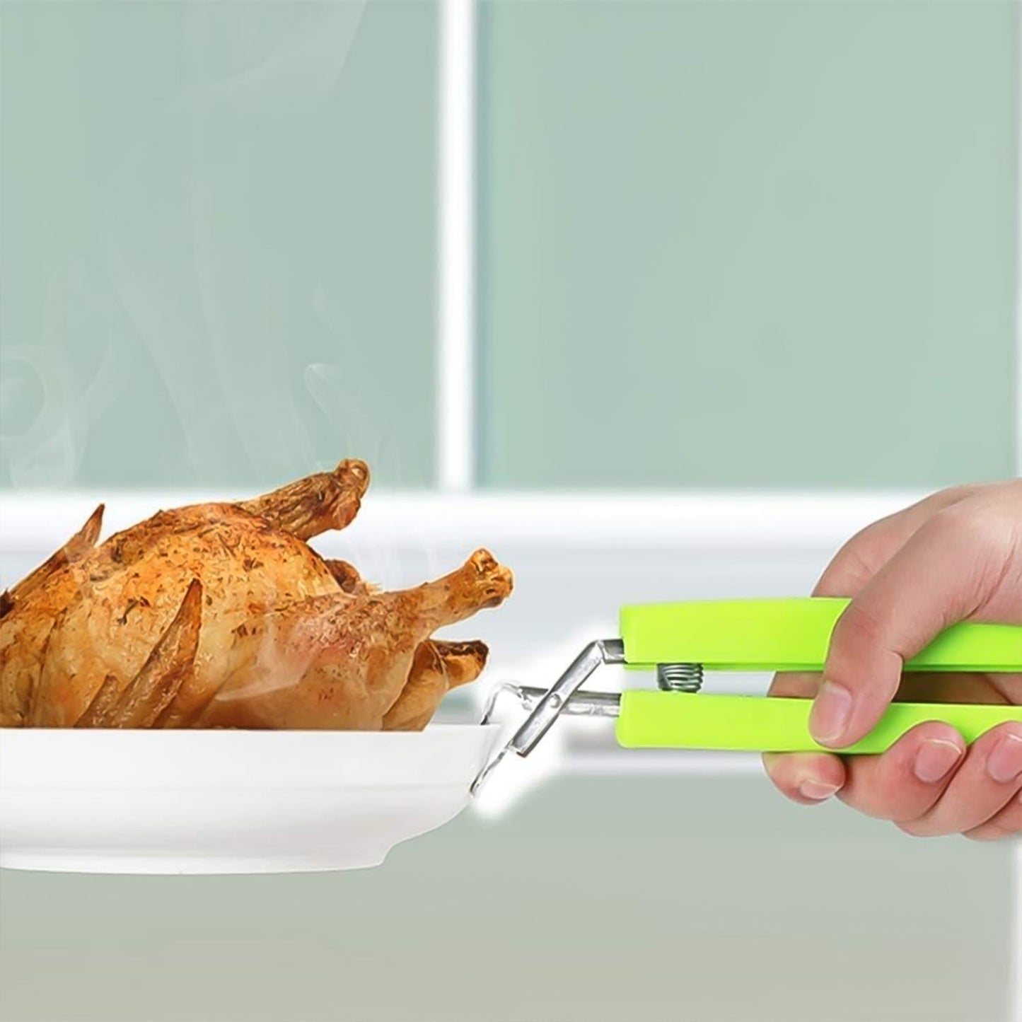 Kitchen Hot Plate Gripper Stainless Steel Bowl Clip (2 Pcs Set) - Springkart 